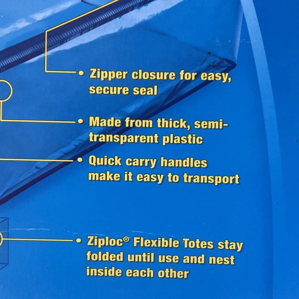 Ziploc XXL Flexible Totes 1 Bag 22 GAL 2.2' x 16